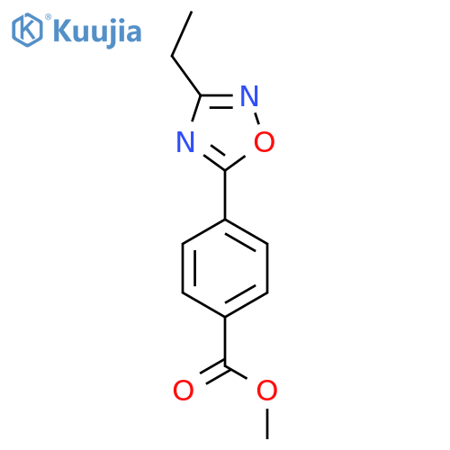 Methyl 4-(3-ethyl-1,2,4-oxadiazol-5-yl)benzoate structure