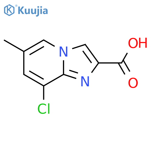 8-Chloro-6-methyl-imidazo1,2-apyridine-2-carboxylic acid- structure