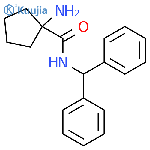 1-Amino-N-benzhydrylcyclopentanecarboxamide structure