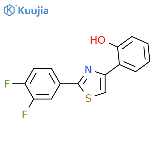 2-(3,4-Difluorophenyl)-4-(2-hydroxyphenyl)thiazole structure