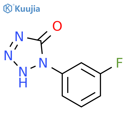 1-(3-fluorophenyl)-4,5-dihydro-1H-1,2,3,4-tetrazol-5-one structure