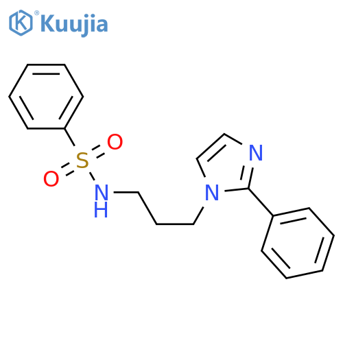 N-3-(2-phenyl-1H-imidazol-1-yl)propylbenzenesulfonamide structure