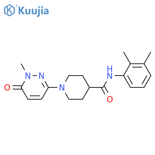 N-(2,3-dimethylphenyl)-1-(1-methyl-6-oxo-1,6-dihydropyridazin-3-yl)piperidine-4-carboxamide structure