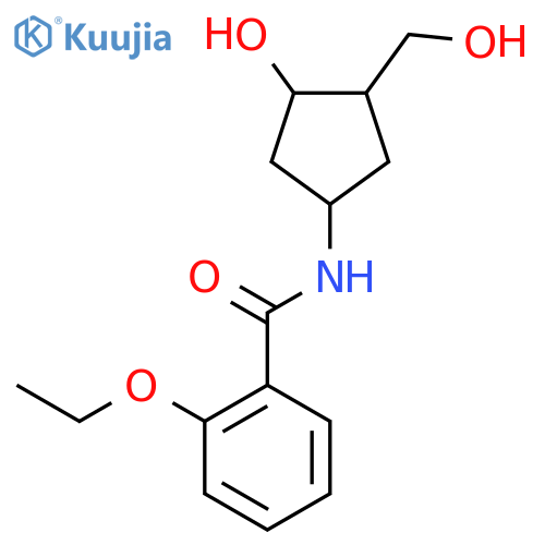2-ethoxy-N-3-hydroxy-4-(hydroxymethyl)cyclopentylbenzamide structure