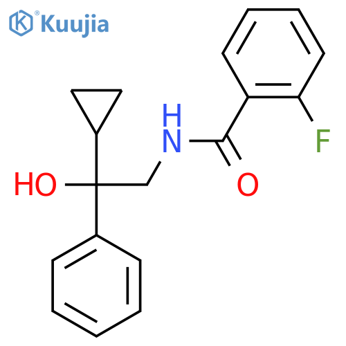 N-(2-cyclopropyl-2-hydroxy-2-phenylethyl)-2-fluorobenzamide structure