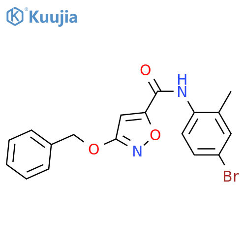 3-(benzyloxy)-N-(4-bromo-2-methylphenyl)-1,2-oxazole-5-carboxamide structure