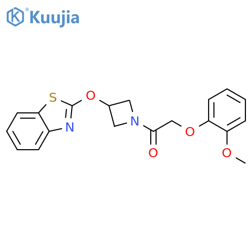 1-[3-(1,3-benzothiazol-2-yloxy)azetidin-1-yl]-2-(2-methoxyphenoxy)ethan-1-one structure