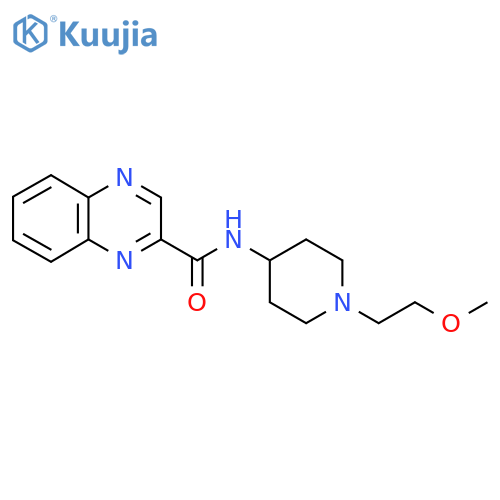 N-1-(2-methoxyethyl)piperidin-4-ylquinoxaline-2-carboxamide structure