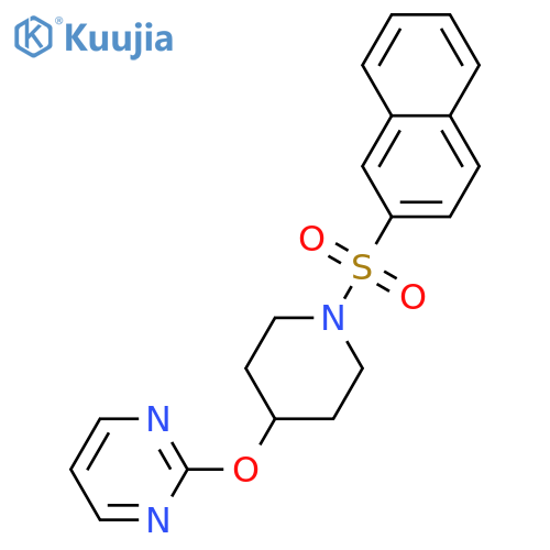 2-{[1-(naphthalene-2-sulfonyl)piperidin-4-yl]oxy}pyrimidine structure