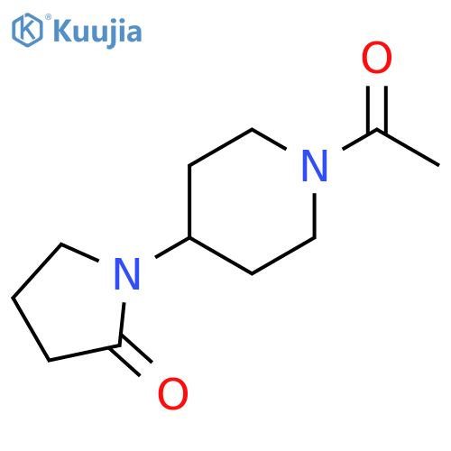 2-Pyrrolidinone, 1-(1-acetyl-4-piperidinyl)- structure