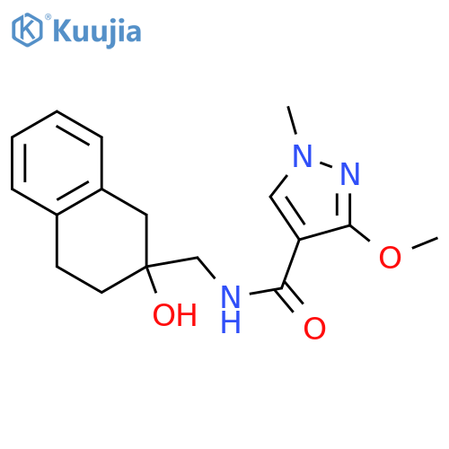 N-[(2-hydroxy-1,2,3,4-tetrahydronaphthalen-2-yl)methyl]-3-methoxy-1-methyl-1H-pyrazole-4-carboxamide structure