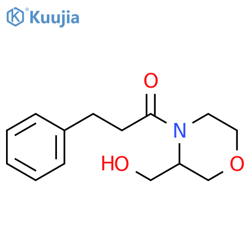 1-Propanone, 1-[3-(hydroxymethyl)-4-morpholinyl]-3-phenyl- structure