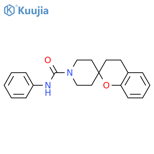 N-phenyl-3,4-dihydrospiro[1-benzopyran-2,4'-piperidine]-1'-carboxamide structure