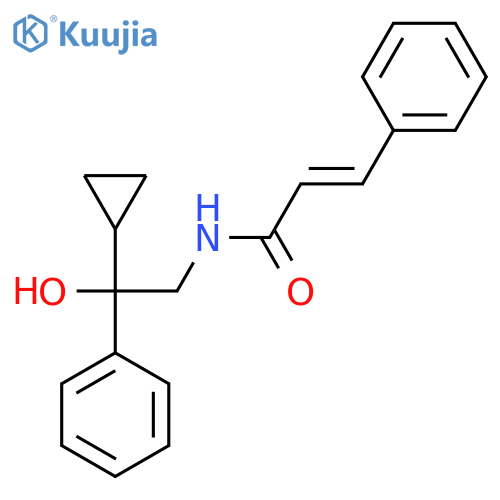 (2E)-N-(2-cyclopropyl-2-hydroxy-2-phenylethyl)-3-phenylprop-2-enamide structure