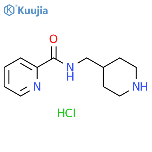 N-[(piperidin-4-yl)methyl]pyridine-2-carboxamide dihydrochloride structure