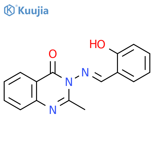 3-[(2-Hydroxy-benzylidene)-amino]-2-methyl-3H-quinazolin-4-one structure