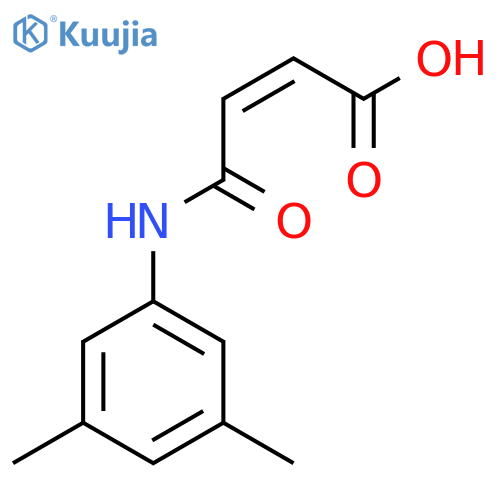 (2Z)-3-(3,5-dimethylphenyl)carbamoylprop-2-enoic acid structure