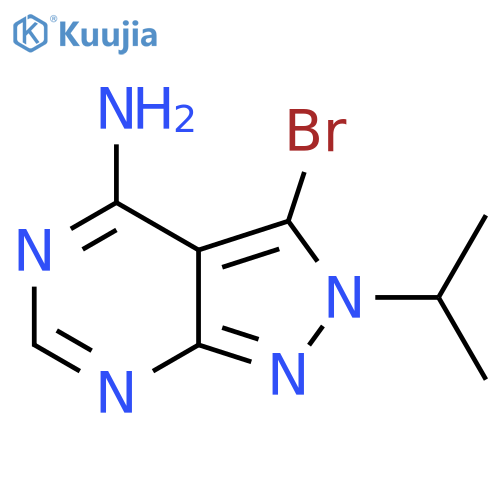 3-Bromo-2-isopropyl-2H-pyrazolo-3,4-dpyrimidin-4-amine structure
