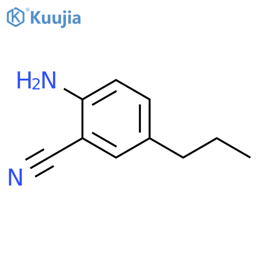2-amino-5-propylbenzonitrile structure