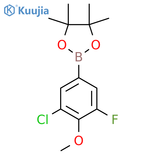 2-(3-Chloro-5-fluoro-4-methoxyphenyl)-4,4,5,5-tetramethyl-1,3,2-dioxaborolane structure