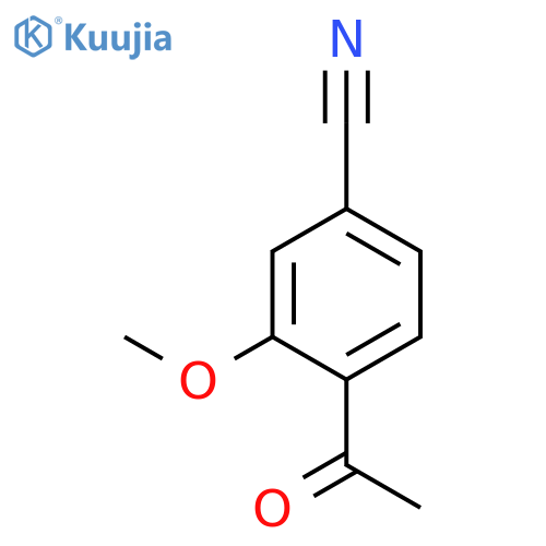 4-acetyl-3-methoxybenzonitrile structure