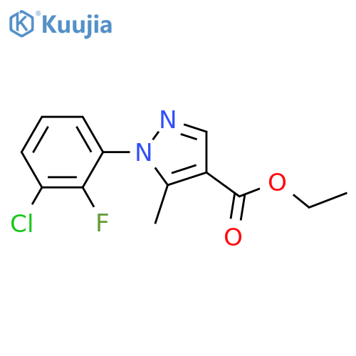 Ethyl 1-(3-chloro-2-fluorophenyl)-5-methyl-1H-pyrazole-4-carboxylate structure