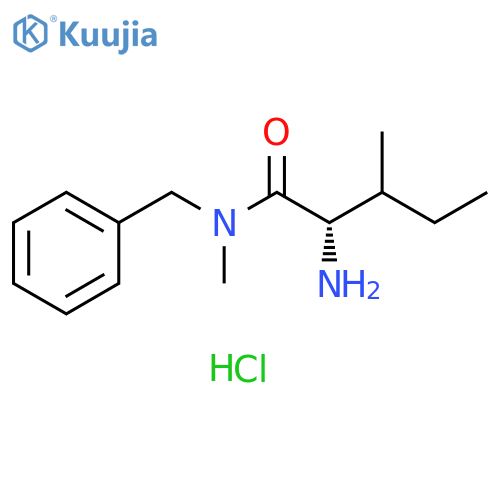 (2S)-2-amino-N-benzyl-N,3-dimethylpentanamide hydrochloride structure