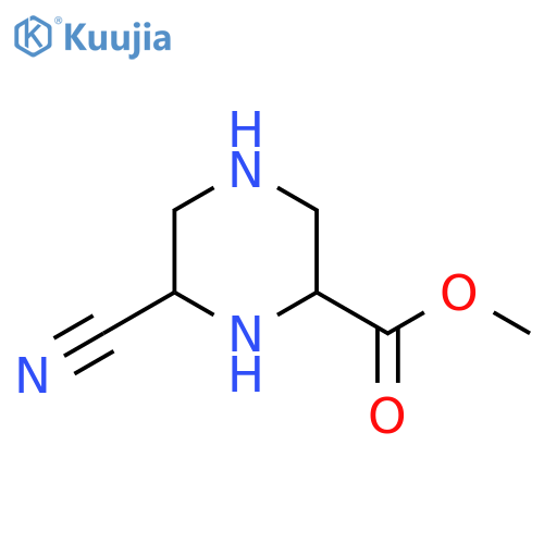 methyl 6-cyanopiperazine-2-carboxylate structure