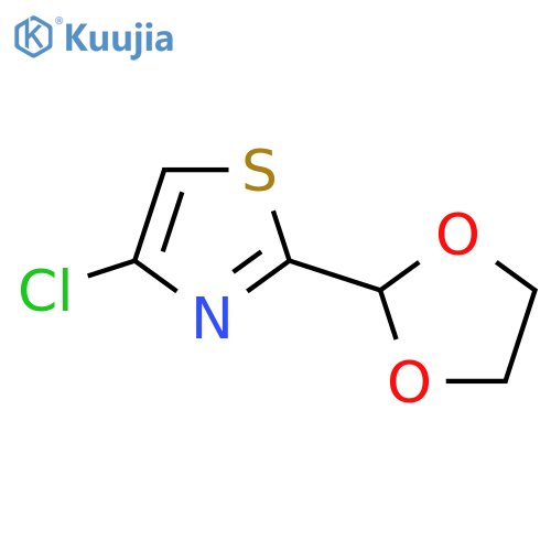 4-chloro-2-(1,3-dioxolan-2-yl)-1,3-thiazole structure