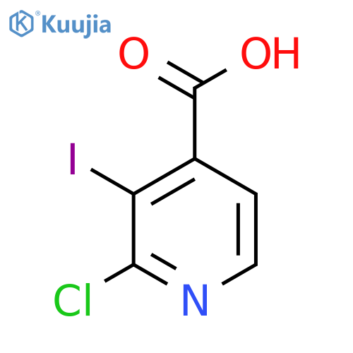 2-Chloro-3-iodopyridine-4-carboxylic acid structure