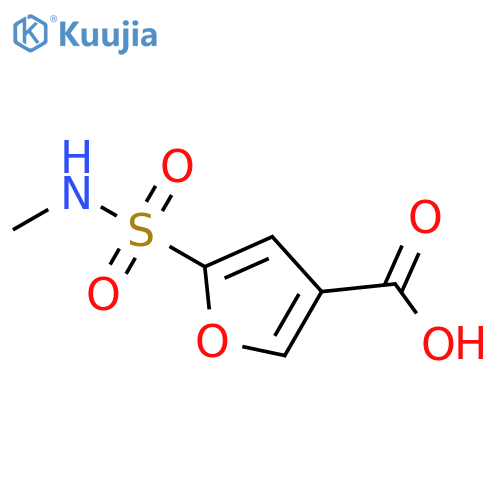 5-(methylsulfamoyl)furan-3-carboxylic acid structure