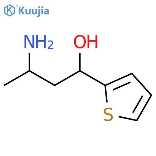 3-amino-1-(thiophen-2-yl)butan-1-ol structure