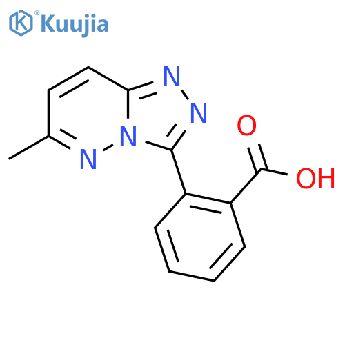 2-{6-Methyl-[1,2,4]triazolo[4,3-b]pyridazin-3-yl}benzoic acid structure