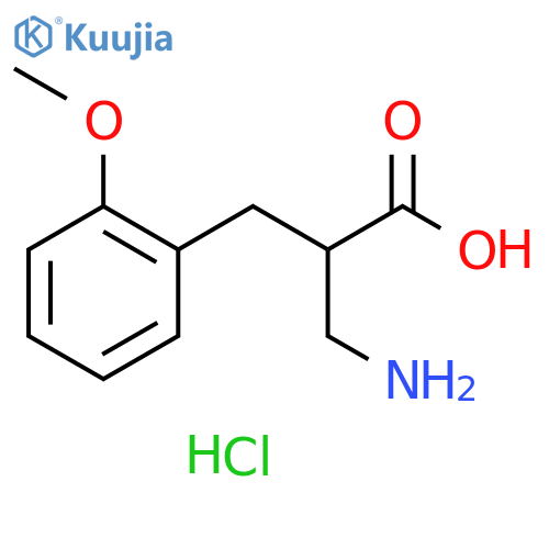 3-amino-2-(2-methoxyphenyl)methylpropanoic acid hydrochloride structure