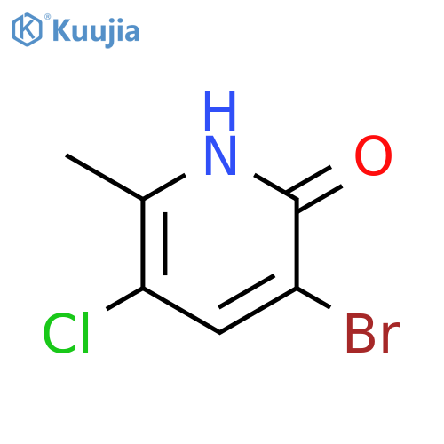 3-Bromo-5-chloro-6-methylpyridin-2-ol structure