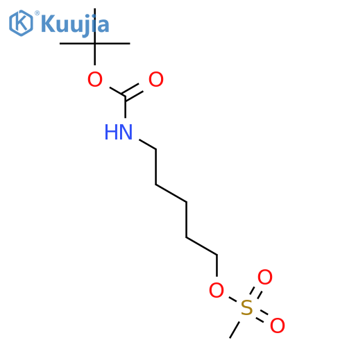 5-Boc-amino-pentyl Methanesulfonate structure