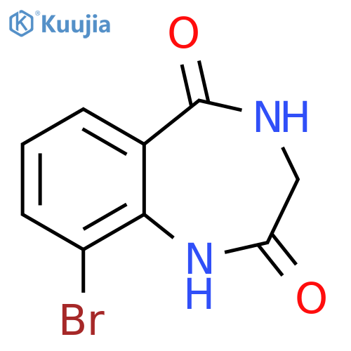 9-bromo-2,3,4,5-tetrahydro-1H-1,4-benzodiazepine-2,5-dione structure