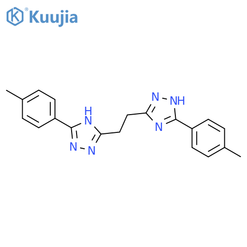 1H-1,2,4-Triazole, 3,3'-(1,2-ethanediyl)bis[5-(4-methylphenyl)- structure