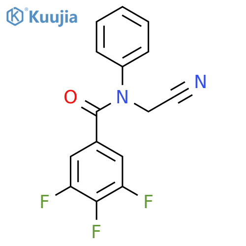 N-(Cyanomethyl)-3,4,5-trifluoro-N-phenylbenzamide structure