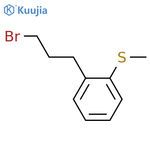 1-(3-bromopropyl)-2-(methylsulfanyl)benzene structure