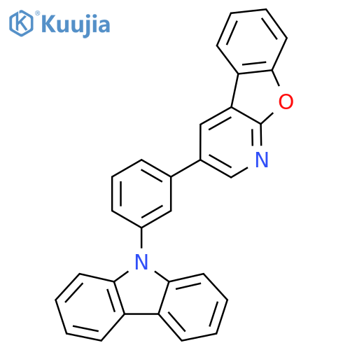 3-[3-(9H-Carbazole-9-yl)phenyl]benzofuro[2,3-b]pyridine structure