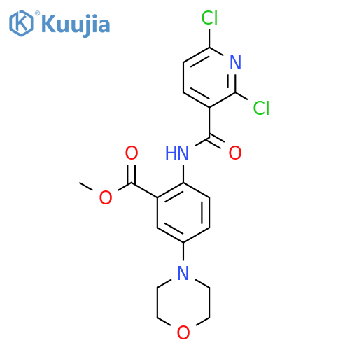 Methyl 2-(2,6-dichloropyridine-3-amido)-5-(morpholin-4-yl)benzoate structure