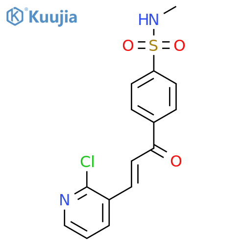 4-[(E)-3-(2-Chloropyridin-3-yl)prop-2-enoyl]-N-methylbenzenesulfonamide structure