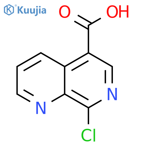 8-chloro-1,7-naphthyridine-5-carboxylic acid structure