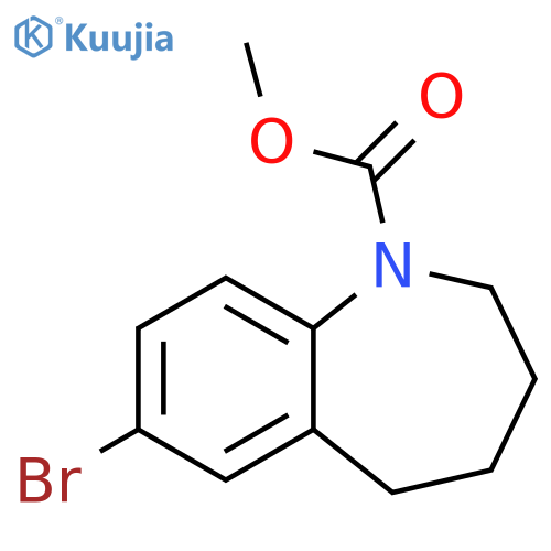 1H-1-Benzazepine-1-carboxylic acid, 7-bromo-2,3,4,5-tetrahydro-, methyl ester structure