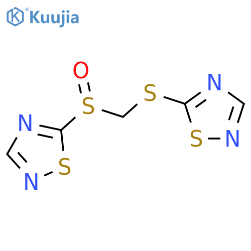 5-{[(1,2,4-Thiadiazole-5-sulfinyl)methyl]sulfanyl}-1,2,4-thiadiazole structure