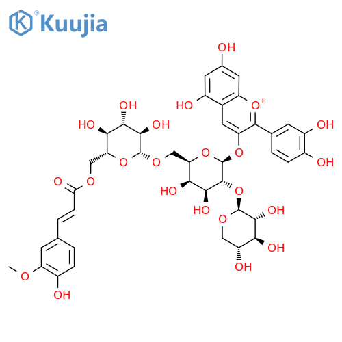 Cyanidin 3-xylosyl(feruloylglucosyl)galactoside structure