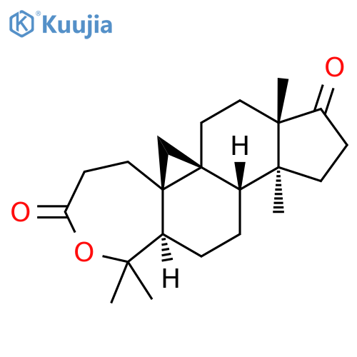 3H,6H-Cyclopenta[5,6]cyclopropa[1,8a]naphth[2,1-c]oxepin-3,9(7H)-dione,dodecahydro-1,1,8a,11a-tetramethyl-, (5aR,6aS,8aS,11aS,11bS,13aR)- structure