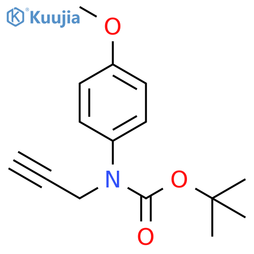 tert-butyl N-(4-methoxyphenyl)-N-(prop-2-yn-1-yl)carbamate structure