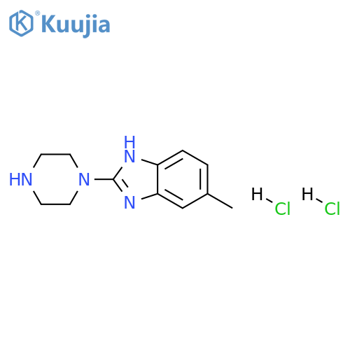 5-methyl-2-piperazin-1-yl-1H-benzimidazole dihydrochloride structure